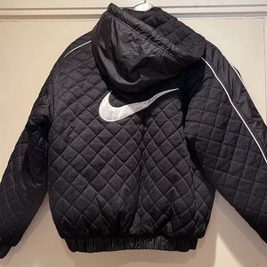 Vintage Nike Quilted Puffer Jacket, Size Small, Big Swoosh